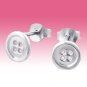 925 Sterling Silver 4 Four Leaf Clover Green Shamrock Studs Earrings Gift Boxed