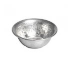 Small Rustic Stamped Design Medina Metal 9cm Snack Bowl