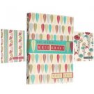 Retro 3 Colourful Lined/Plain Flowers Petals Note Books