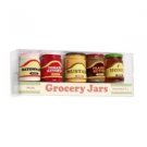 Set of 5 Mini Grocery Sauces Jars Fridge Magnets New