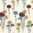 Retro Poppies Flowers Wrap Wrapping Paper Gift Wrap x5