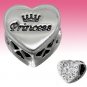 Sterling Silver Semi 3D LOVE Button Token Plaque Circle Clip-On Charm Gift Boxed