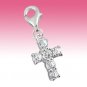 Sterling Silver 3D Holy Bible Christian Cross Opening Book ClipOn Charm Gift Box