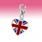 Sterling Silver Gold Plated CZ Baby Dummy Pacifier ClipOn Charm Christening Gift