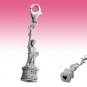 925 Sterling Silver I Love You Letter Envelope Hearts Clip-On Charm Gift Boxed