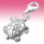 Sterling Silver Union Jack British Flag Heart Shape Clip-On Charm Gift Boxed New