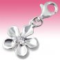 Sterling Silver 3D Sea Oyster Pearl Open Clam Shell Large Clip-On Charm Gift Box