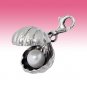 Sterling Silver 3D 3 Boot Pram Teddy Bear Newborn Baby Shower Clip-On Charm Gift