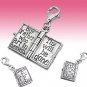 Sterling Silver LOVE CHOCOLATE 3D Like Real Bar Bracelet Clip-On Charm Gift Box