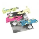 Set of 4 Groovy Funky Lucky Cat Spring Fridge Magnets