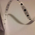 Black Spot Silver Spiral 6mm x 4m Craft Ribbon Reel New