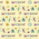 Happy Birthday Monster Wrap Wrapping Paper Gift Wrap x5
