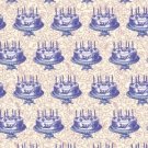 Vintage Cake Bday Banquet Wrapping Paper Gift Wrap x 5