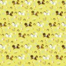Yellow Carousel Horse Shoe Wrapping Paper Gift Wrap x 5