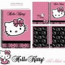 GENUINE Hello Kitty Lace Pink Black A5 Notebook Spiral Ring Book Girl Women Gift