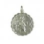 Sterling Silver 2 Sides St Saint Christopher Lucky Car Plane Ship Travel Pendant