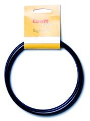 Craft Factory Graphite Round Pair 13cm Sew Bag Handles