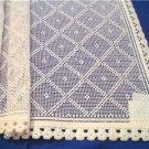 Vintage Antique Nottingham Lace Panel Cotton ECRU