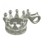 Sterling Silver 3D Royal British Queen/King Crown Royalty Bracelet Clip On Charm
