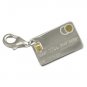 Sterling Silver Credit Card Shopaholic Shop Till U Drop Shopping Bracelet Charm