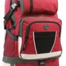Large Outdoor Hiking Camping Travellers Black & GREEN Big Rucksack Backpack Bag