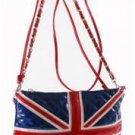Union Jack Flah Red/Blue/White British Souvenir Girls Shoulder Hand Bag Gift New