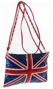Union Jack Flah Red/Blue/White British Souvenir Girls Shoulder Hand Bag Gift New