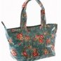 Shabby Chic Vintage Red Roses Floral Flowers White Posh Oil Cloth Ladies Handbag