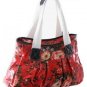Shabby Chic Vintage Blue White Spotty Polka Dot Posh Oil Cloth Ladies Handbag