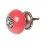 Round Ceramic Drawer Knob Door Knobs Handle Black Ivory