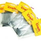 20 Black Cats Whiskers Soft Toy Making Accessory 65mm
