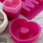 Bombay Duck Love Hearts Silicone Cake Cupcake Baking Re-useable Cases 9 Moulds