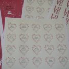 East of India Merry Christmas Gift Wrapping Craft Card Making 35 Sticker Sheet