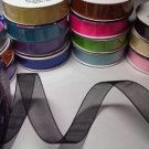 Organza Assorted Colour 12mm x 6m Craft Ribbon Reel New