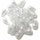 Craft Factory 6 x 9mm Oval Drop Pearls 7g Pack Pearl