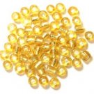 Craft Factory Sewing 4mm E Beads Glass 7g Pack Gold New