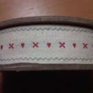 East Of India 3m Craft Spool Cream Red Hearts Kisses Zigzag Gift Ribbon Reel New