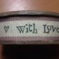 East Of India 3m Craft Spool With Love Hearts Pink Border Gift Wra Ribbon Reel