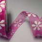 Pretty Pink 15mm Organza Flowers 3.5m Craft Ribbon Reel