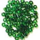 Craft Factory Sewing 4mm E Beads Glass 7g Pack Green