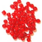 Craft Factory Sewing 4mm E Beads Glass 7g Pack Red New