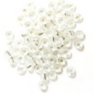 Craft Factory Sewing 4mm E Beads Glass 7g Pack Silver