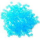 Craft Factory 2mm Frosted Rocailles Glass 15g Blue New