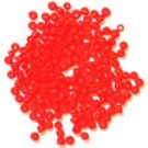 Craft Factory 2mm Frosted Rocailles Glass Beads 15g Red