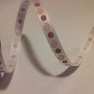 Candy Spot Baby Pink Spiral 6mm x 4m Craft Ribbon Reel