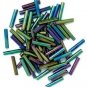 Craft Factory 9mm Sewing Long Bugle Beads 15g Rainbow