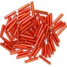 Craft Factory 9mm Sewing Dress Long Bugle Beads 15g Red
