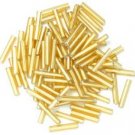 Craft Factory 9mm Sewing Long Bugle Beads 15g Gold