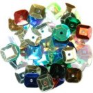 Craft Factory 7mm Sewing Dress Square Sequins 5g Multi