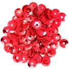 Craft Factory 5mm Sewing Dress Cup Sequins 5g Red New